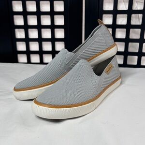 🤍NEW Tommy Bahama Canvas Loafers Women 7.5 Gray Slip-On Comfort Shoes NEW🤍